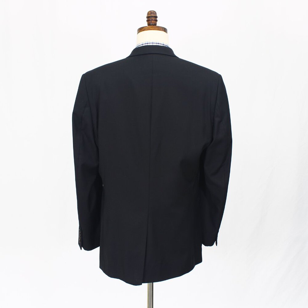 Ralph Lauren 42L Black Blazer Sport Coat Jacket 2-Button Solid Y318 - Picture 7 of 11